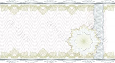 Classic guilloche border for  certificate