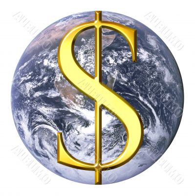 Dollar over earth