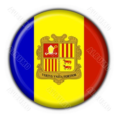 andorra button flag round shape