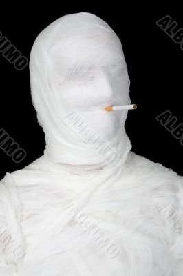 Mummy with cigarette