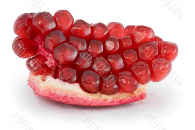 Pomegranate on a white background