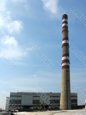 Thermal electric power plant industrial building architecture