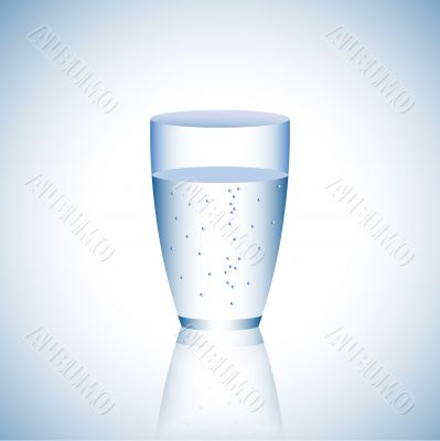 a glass of mineral water vector illustration a glass of mineral water vector illustration