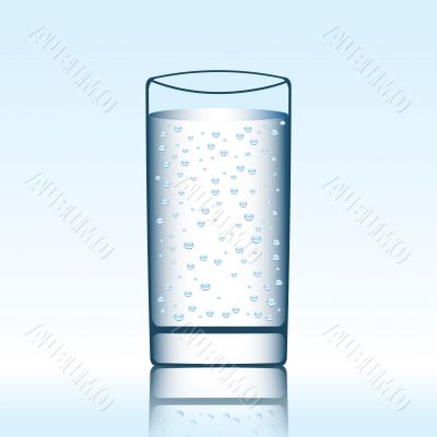 a glass of mineral water a glass of mineral water