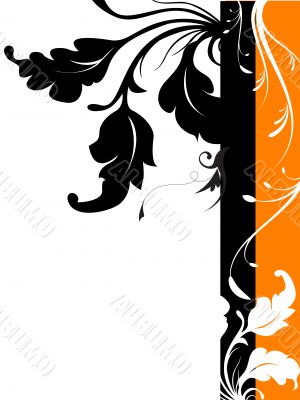 Vector Floral Silhouette Design Vector Floral Silhouette Design