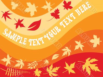 Abstract floral background with autumn leaves Abstract floral background with autumn leaves