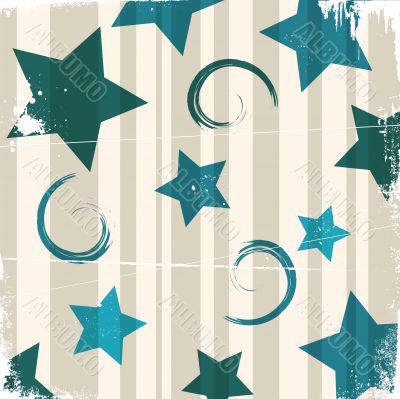 Grunge stars background Grunge stars background