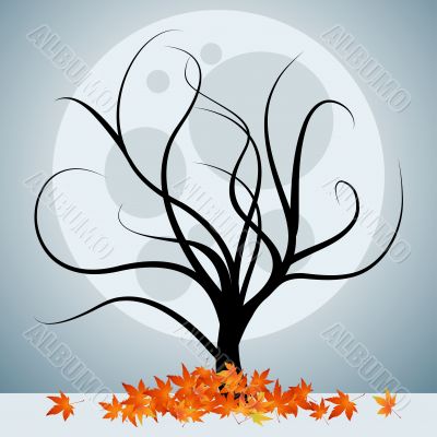 Abstract tree vector illustration