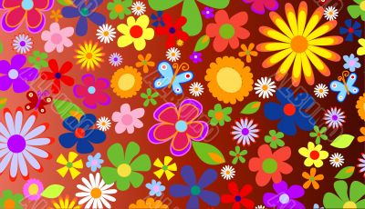 Abstract floral background