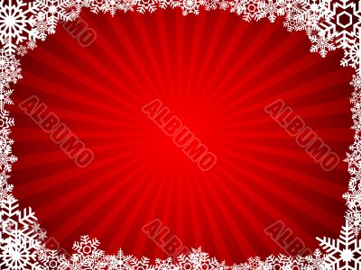 Grunge snowflake background