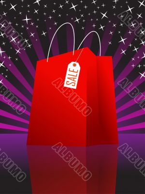 Red shopping bag