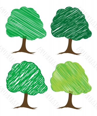 vector tree design vector tree design