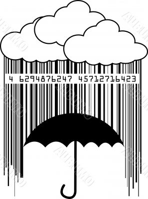 barcode rain