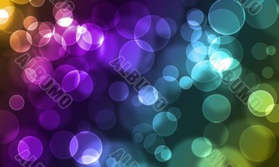 abstract glowing circles