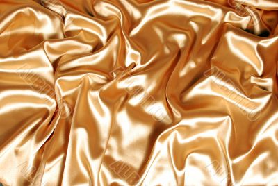 Elegant gold satin