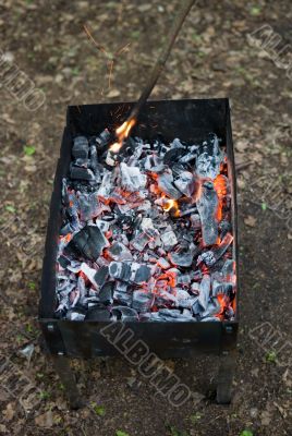 Charcoal brazier