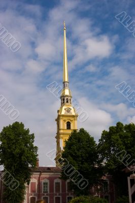 Bell Tower with golden spire