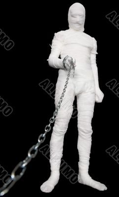 Mummy with chain in hand