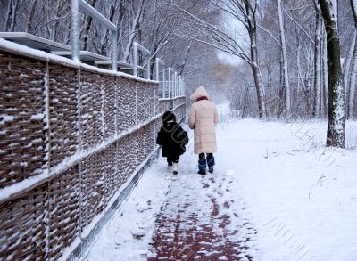 winter walking winter walking