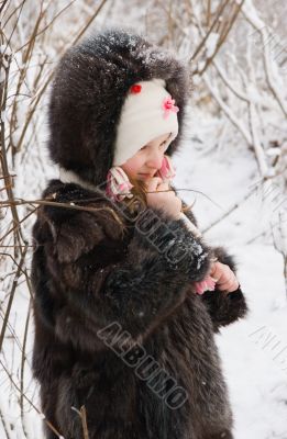 little girl on the snow little girl on the snow