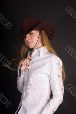 The girl in a stetson