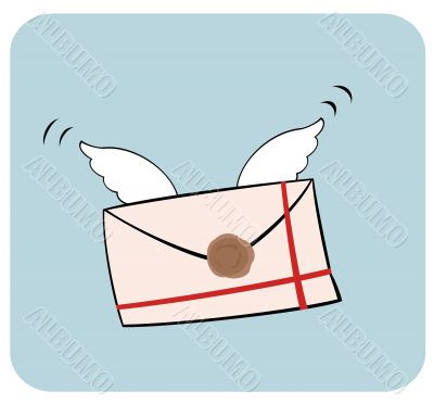 Letter on wings Letter on wings