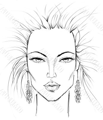 Makeup template Makeup template