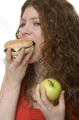 Fastfood or apple