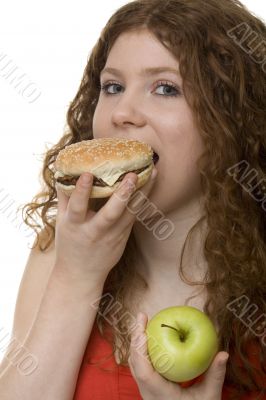 Fastfood or apple