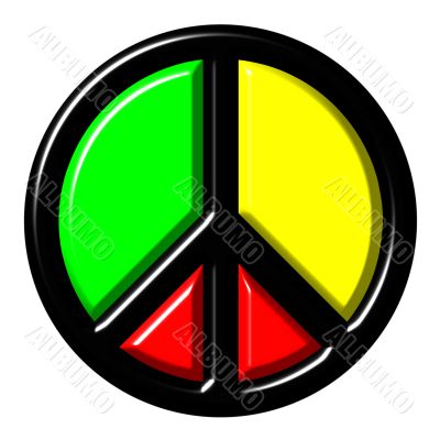 Colorful peace symbol