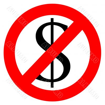 Free of charge anti dollar sign