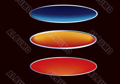 The 3d glossy plates The 3d glossy plates