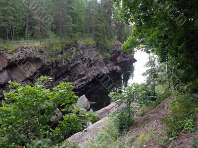 Imatra, Finland channel of a spillway