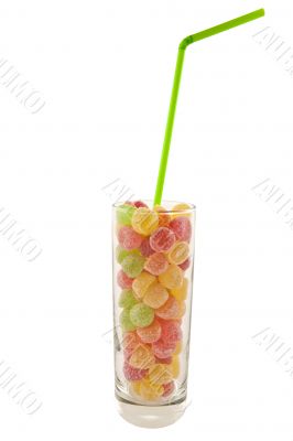 glass of candies