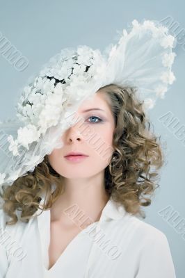 girl beautiful bride portrait