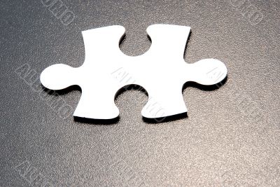 Close up shot of a  puzzle piece