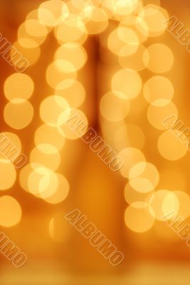 Abstract background of holiday lights