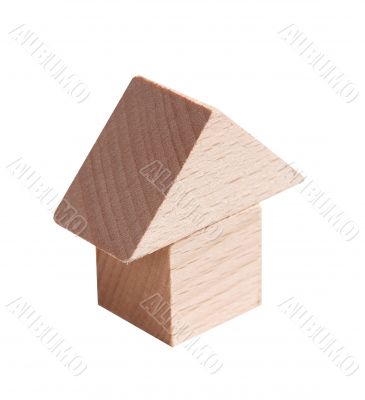 Wooden model of house