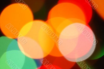 Abstract background of holiday lights