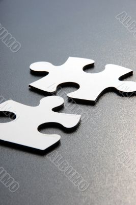 Close up shot of puzzle pieces