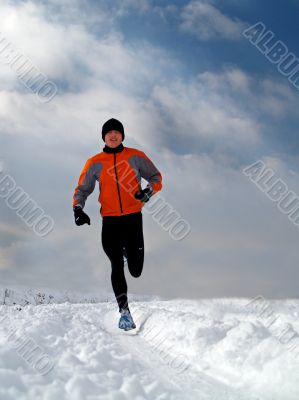 Runner in Snow