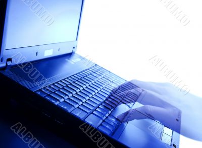 Laptop typing Laptop typing