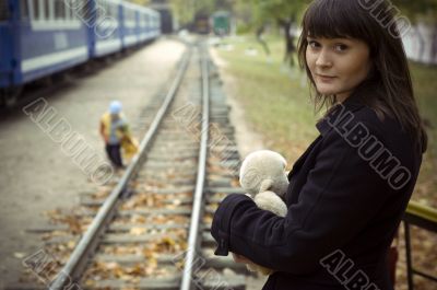 woman at the station