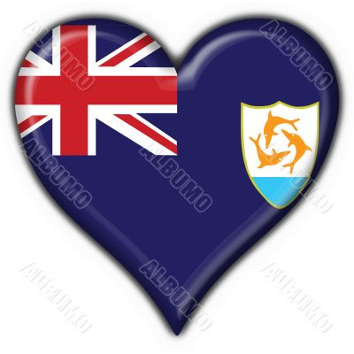 anguilla button flag heart shape anguilla button flag heart shape