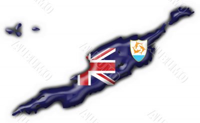 anguilla button flag round shape anguilla button flag round shape