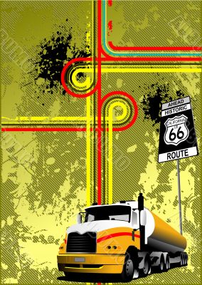 Cover for brochure with junction image. Vector Cover for brochure with junction image. Vector