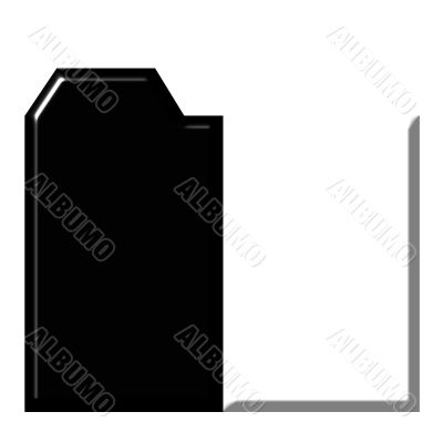 3d Black and White Folder