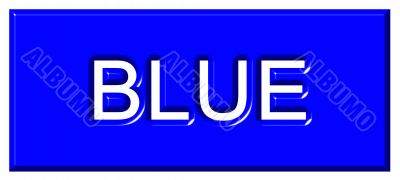 3d Blue Badge