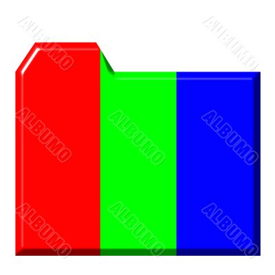 3d Colorful Folder