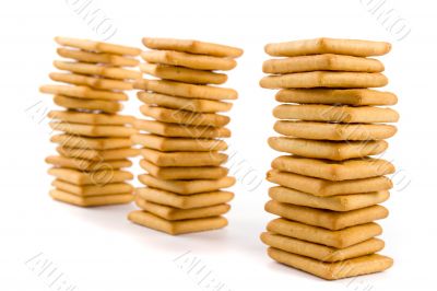 three stacks of cookie three stacks of cookie
